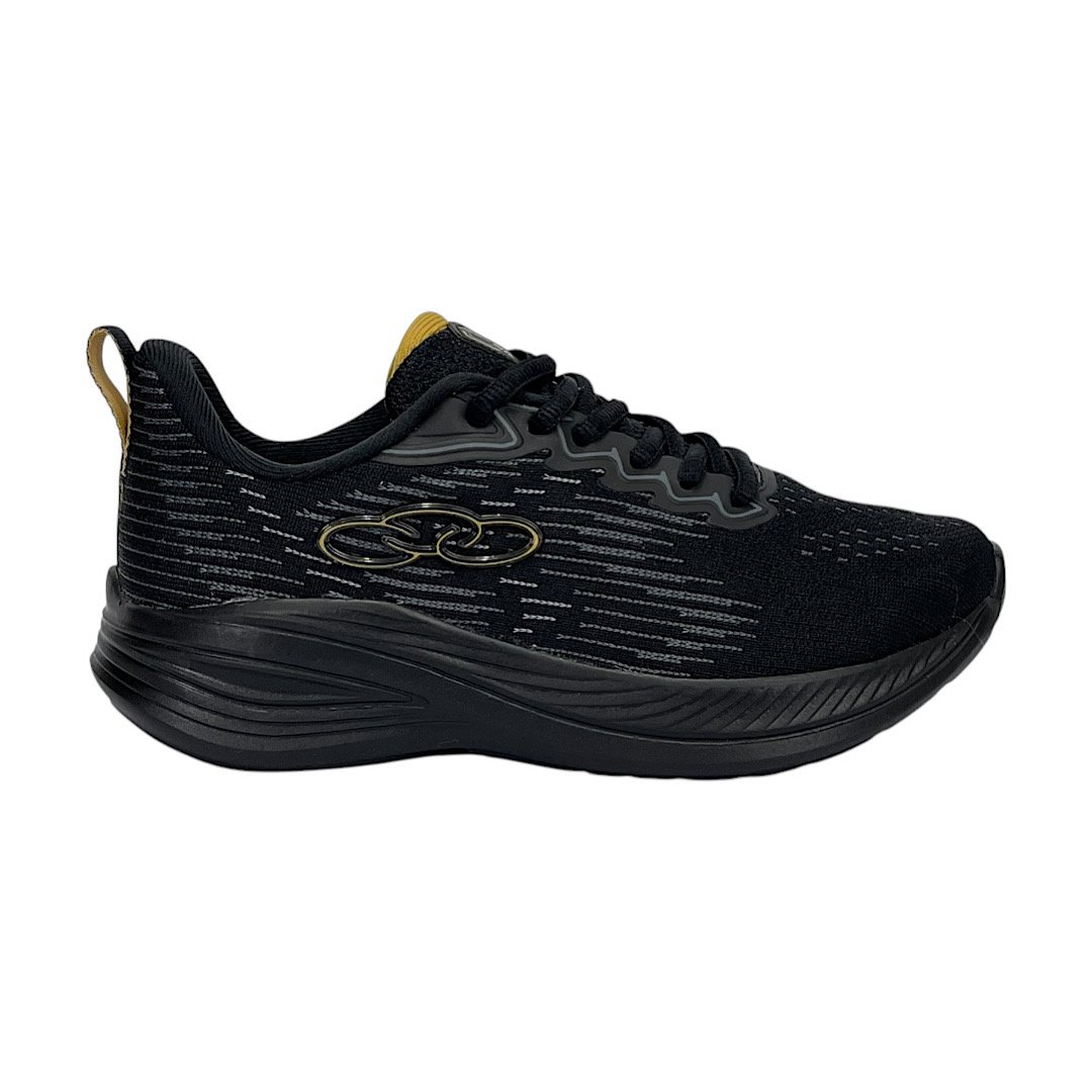Tênis Olympikus Marte Infantil 43649393 Preto/Dourado Preto/Dourado 2