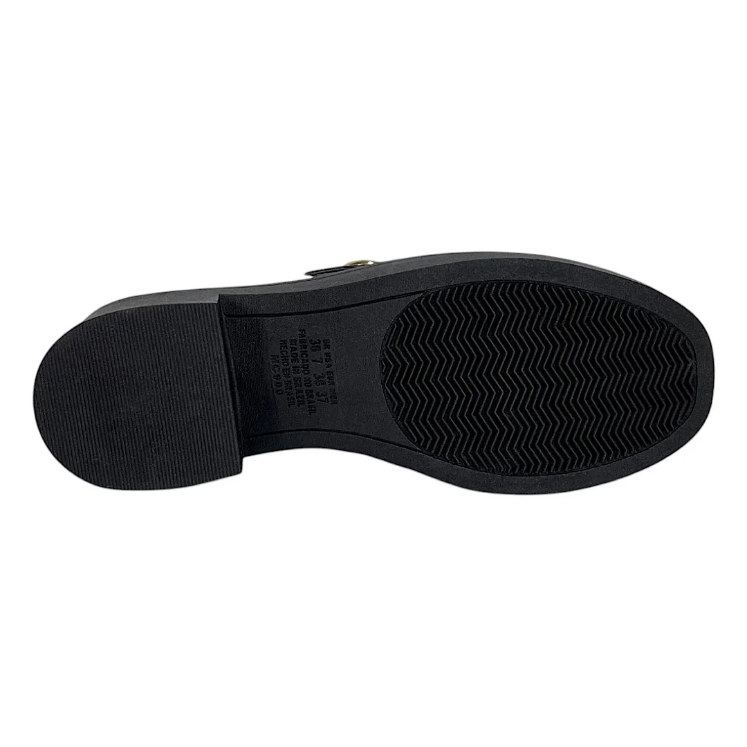 Sapato Mississipi Mary Jane Salto Bloco MC901 Verniz Preto Preto 6