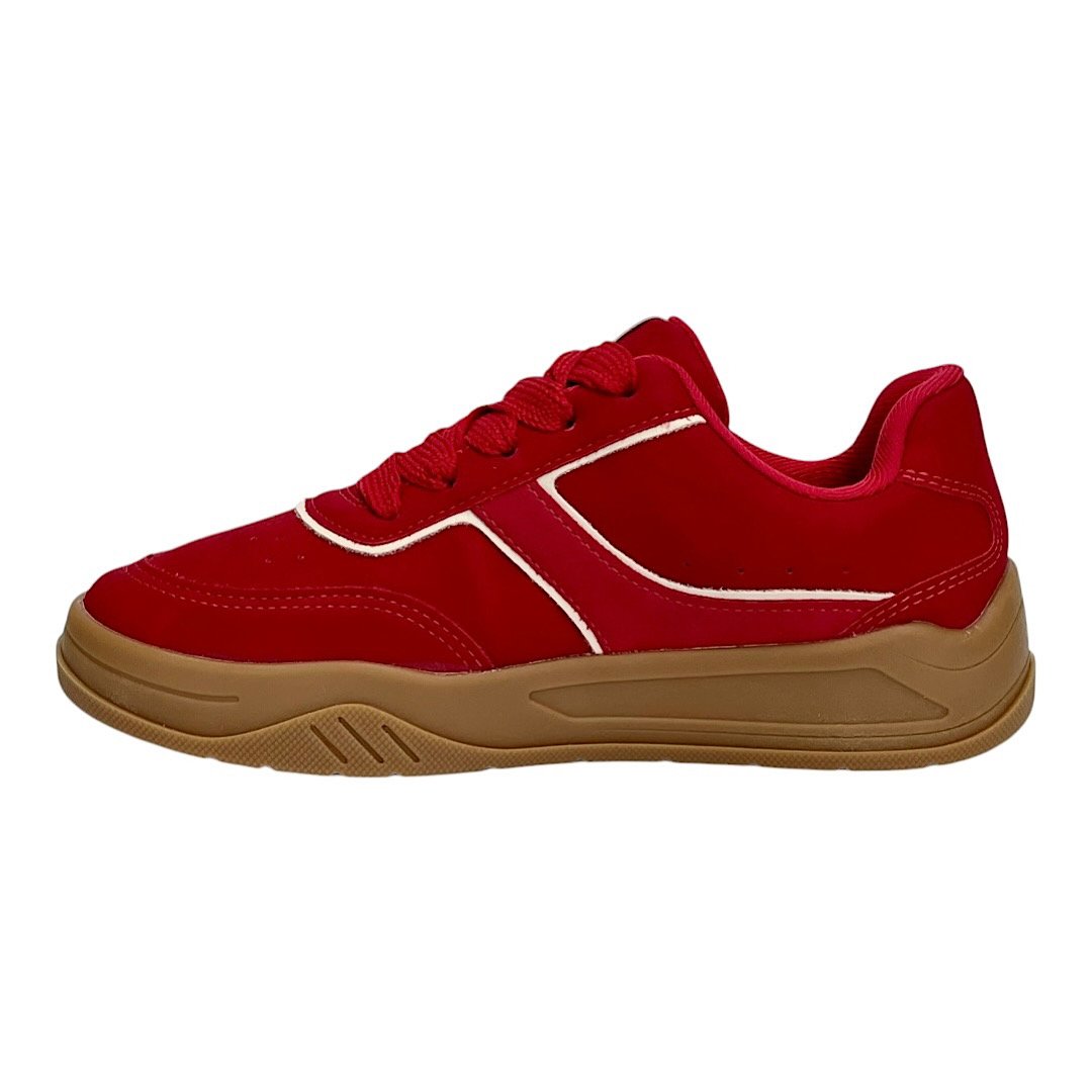 Tênis Dakota Casual Feminino D0122 Vermelho Vermelho 3