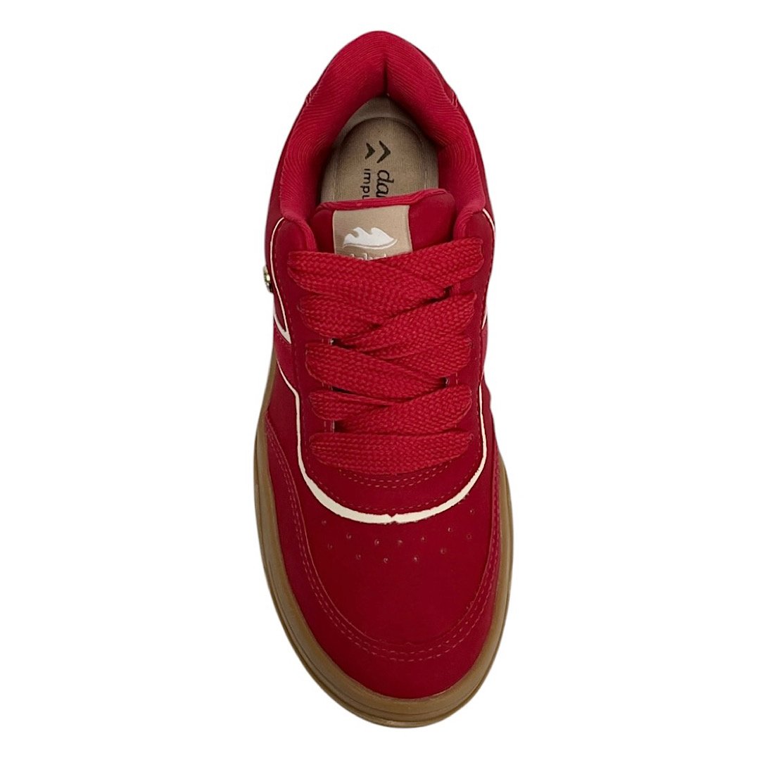 Tênis Dakota Casual Feminino D0122 Vermelho Vermelho 4
