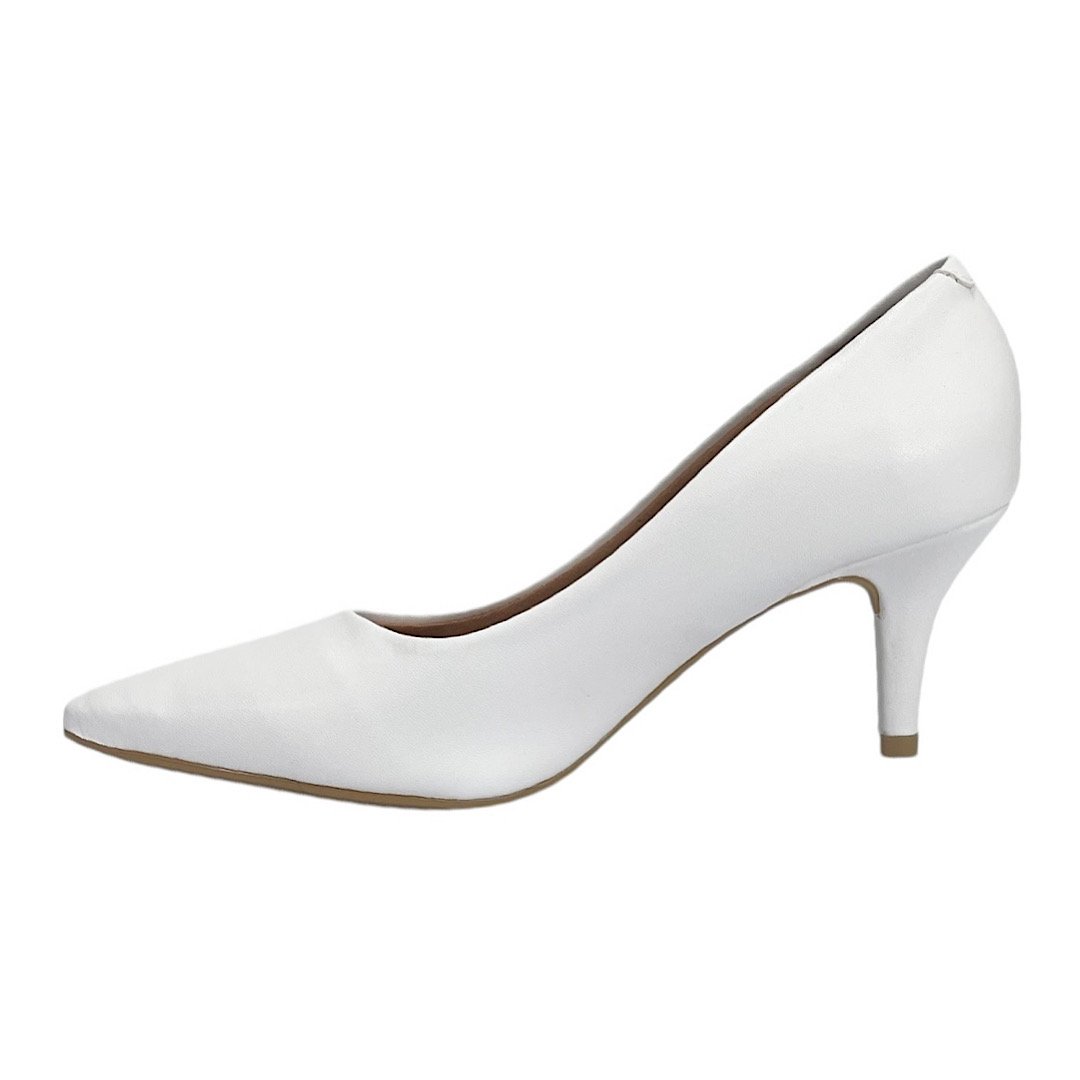 Sapato Vizzano Scarpin Salto Fino 1185.702 Branco Branco 3