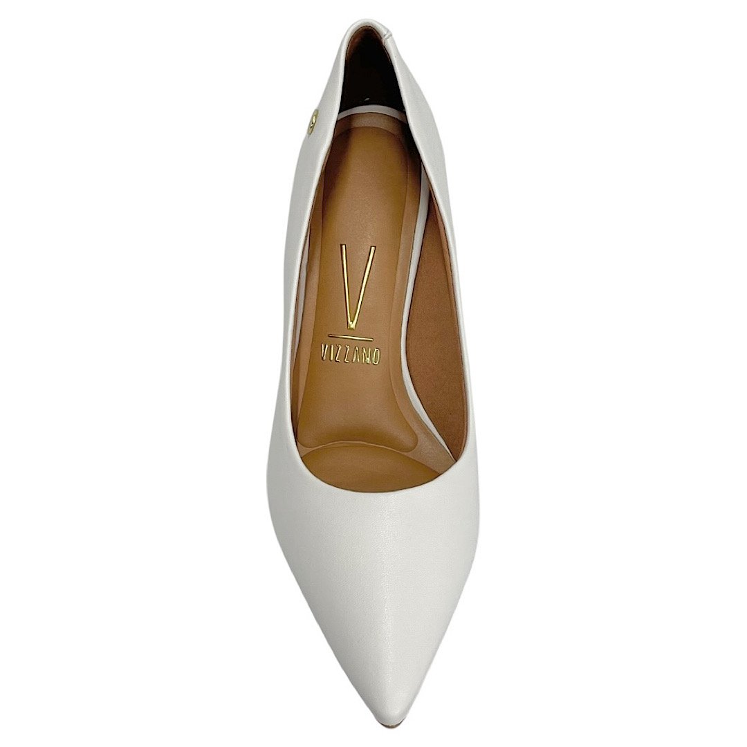 Sapato Vizzano Scarpin Salto Fino 1185.702 Branco Branco 4