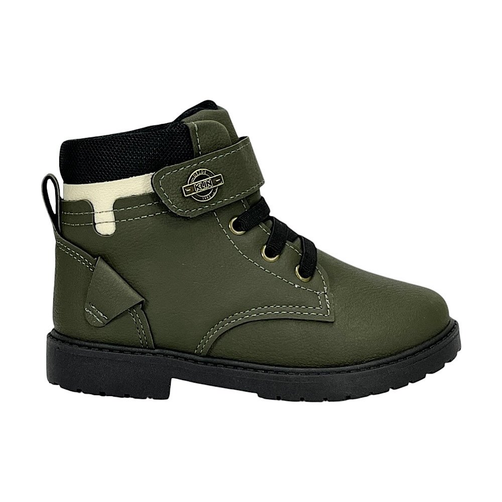 Bota Klin Rock Mini Infantil 175071 Verde Militar Verde Militar 2