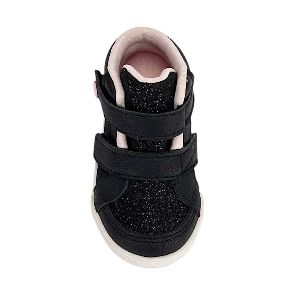 Tênis Klin Moon Baby Cano Alto Glitter 218090 Preto/Rosa Preto 4