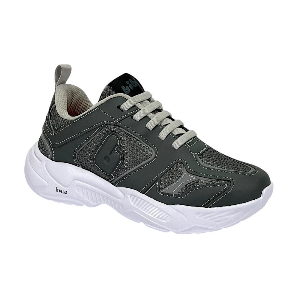 Tênis Bibi Infantil Masculino Pegasus 1224038 Cinza Grafite