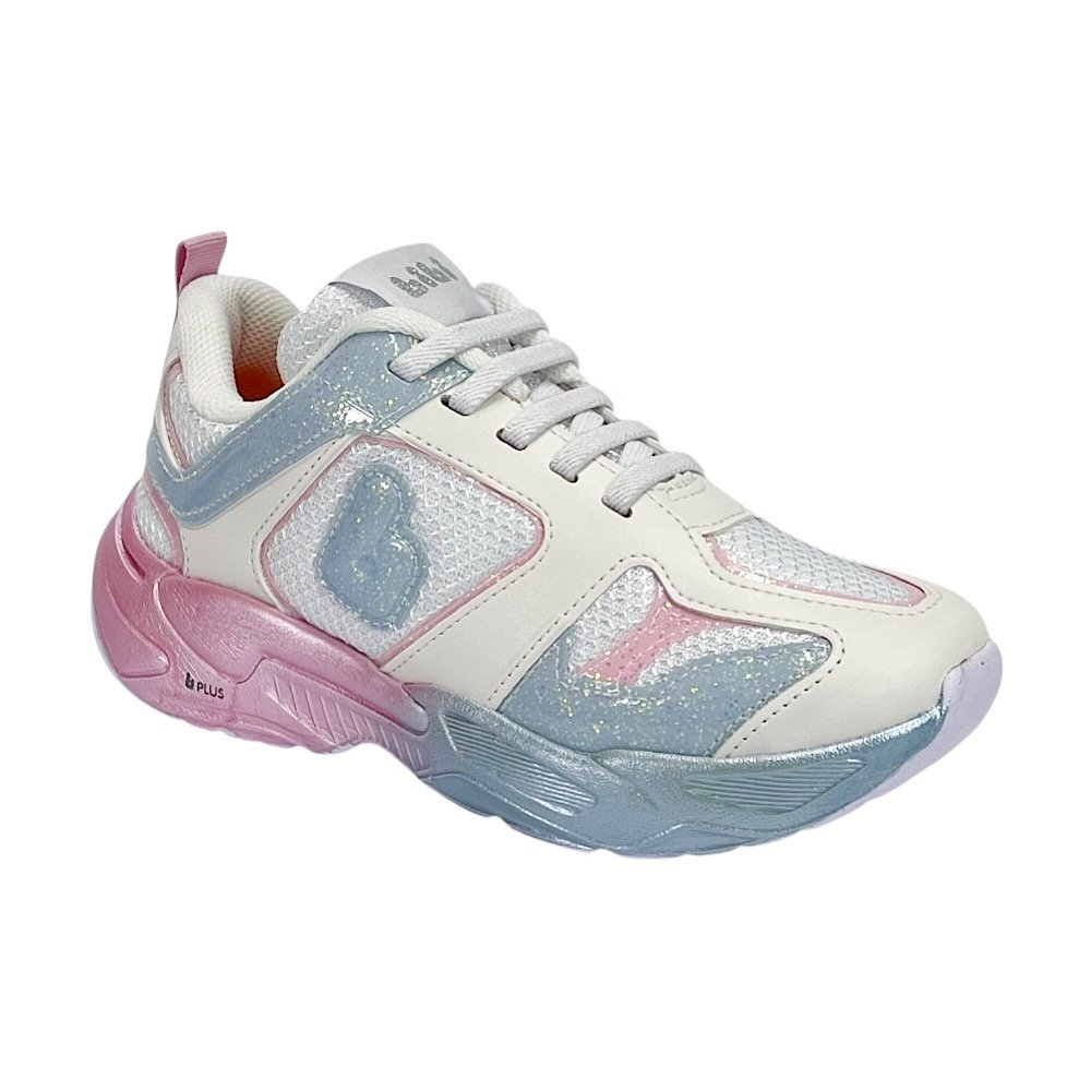 Tênis Bibi Infantil Feminino Pegasus 1224052 Branco/Colorido