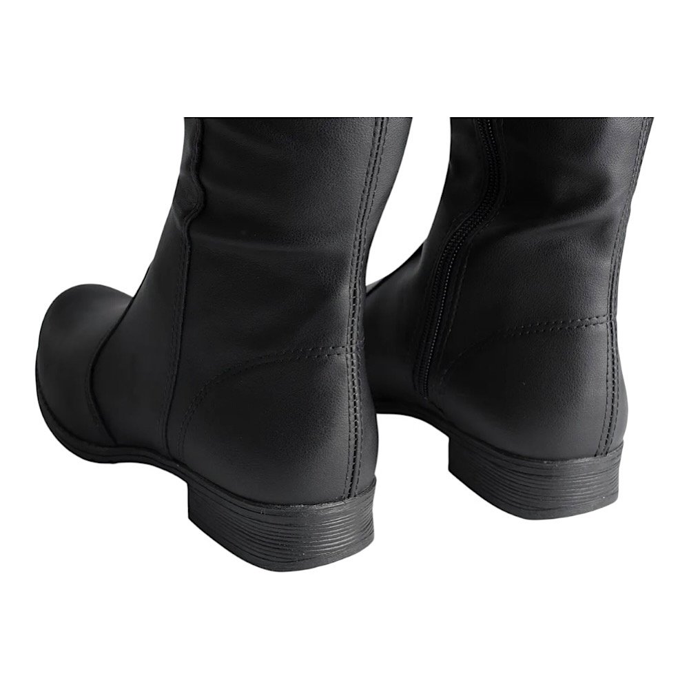 Bota Dakota Cano Longo Salto Baixo D0641 Preta Preto 5