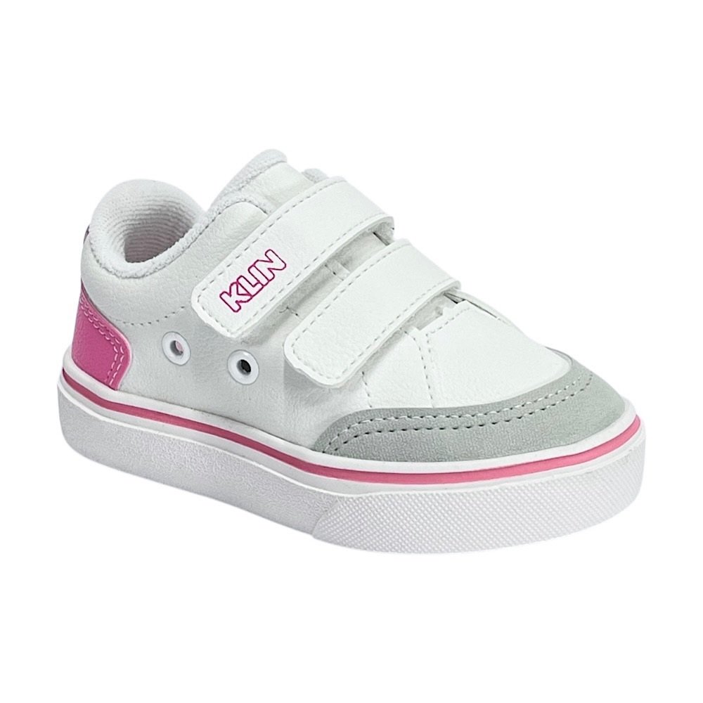 Tênis Klin Freestyle Baby 259044 Branco/Pink