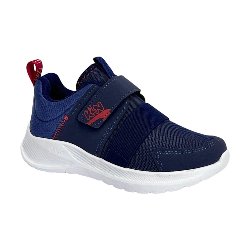 Tênis Klin Freedom Kids 445041 Marinho/Chumbo/Vermelho