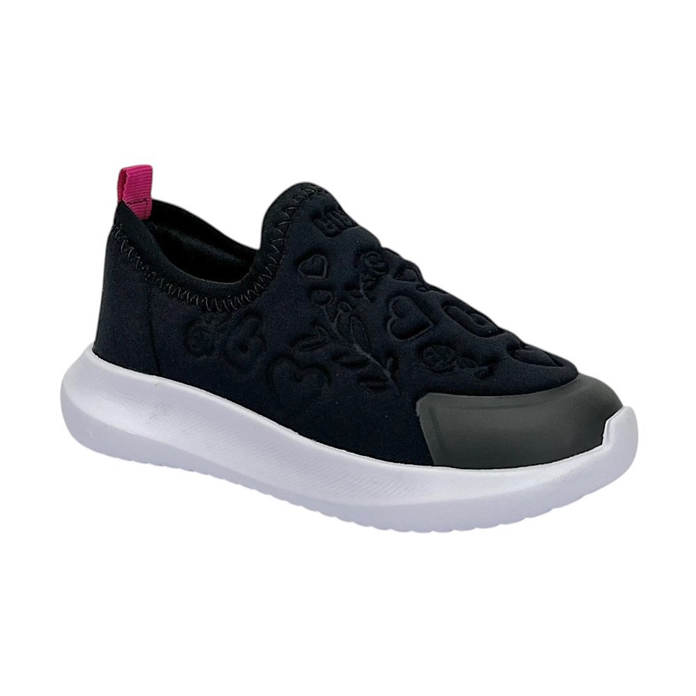 Tênis Bibi Flash Infantil 1232109 Preto/Pitaya