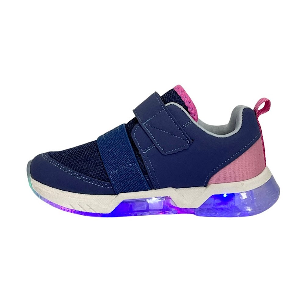 Tênis Klin Light Com LED 604062 Chumbo/Rosa Chumbo/Rosa 3