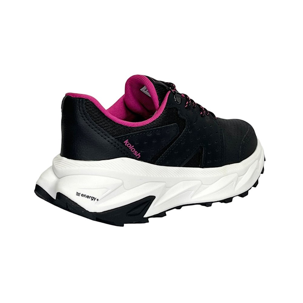 Tênis Kolosh Adventure Trail Feminino E0481 Preto/Rosa Preto 5