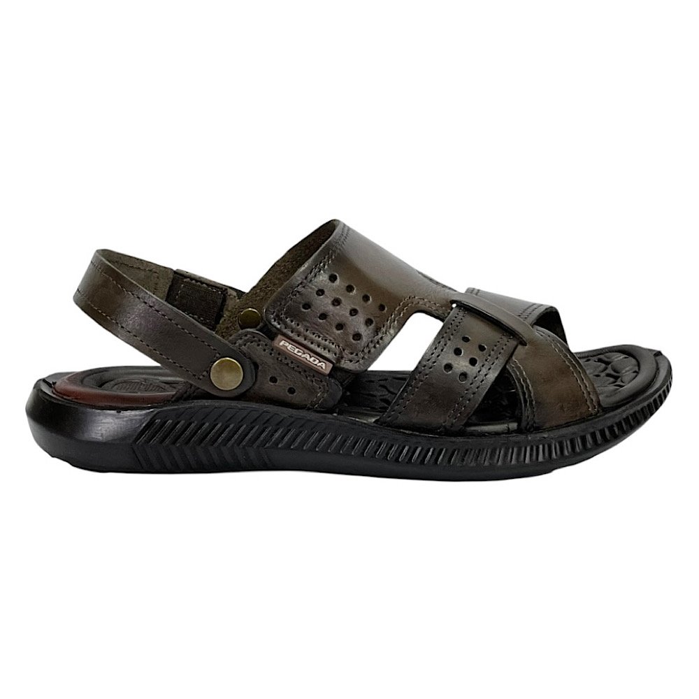 Sandália Pegada Flex Masculina Couro 133156 Marrom Cravo Cravo 3