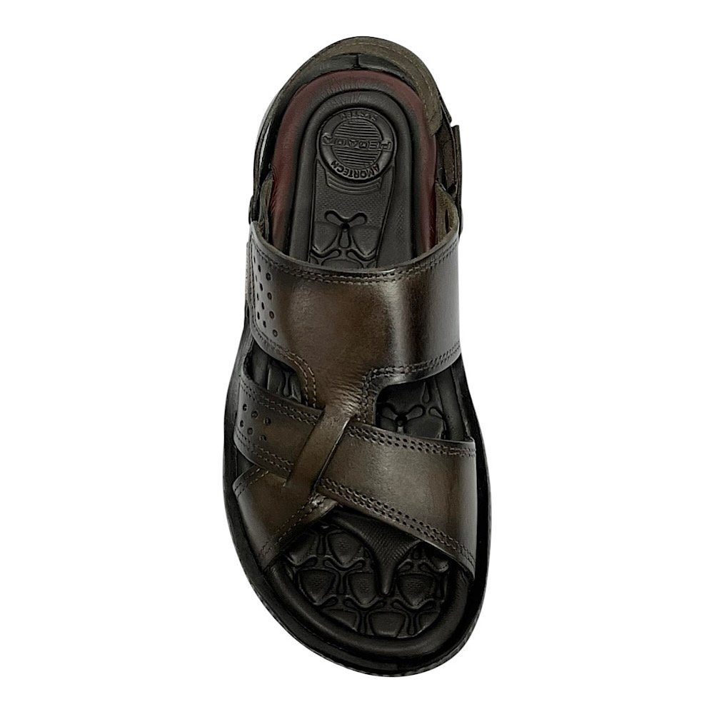Sandália Pegada Flex Masculina Couro 133156 Marrom Cravo Cravo 5
