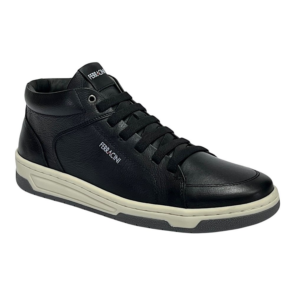 Sapatênis Ferracini Cano Alto Vox 8053-617A Preto/Gelo Preto 2