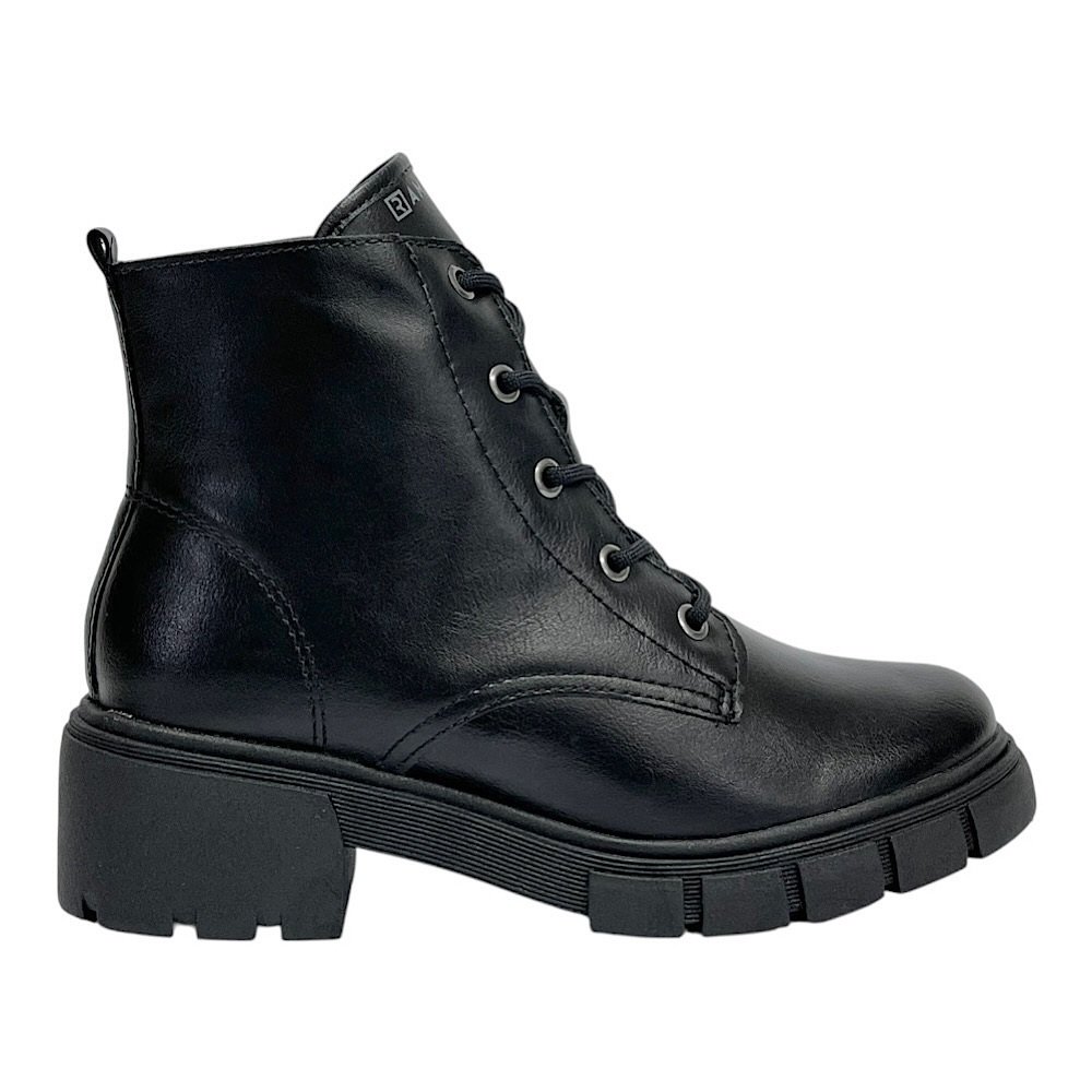 Bota Ramarim Coturno Casual Feminino 2412101 Preto Preto 2