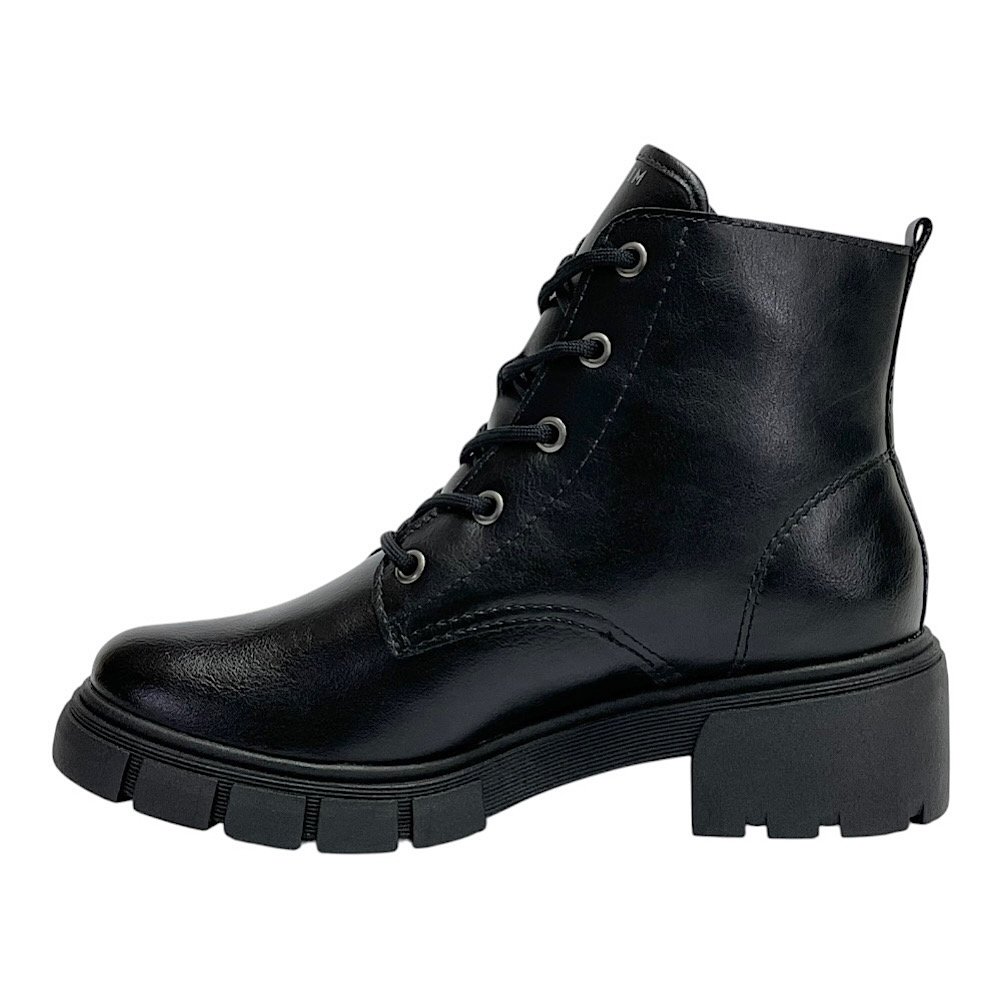 Bota Ramarim Coturno Casual Feminino 2412101 Preto Preto 3