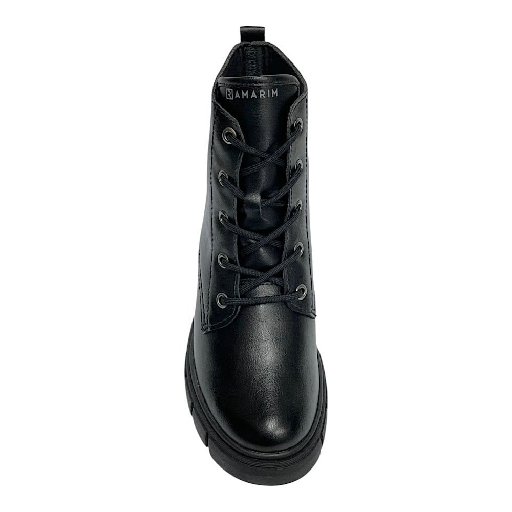 Bota Ramarim Coturno Casual Feminino 2412101 Preto Preto 4