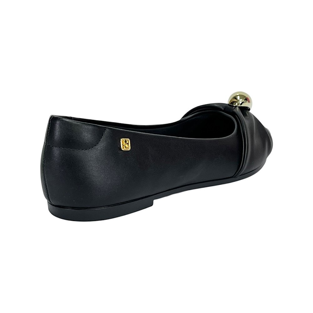 Sapatilha Santinelli Bico Fino 1600-041 Preto Preto 5