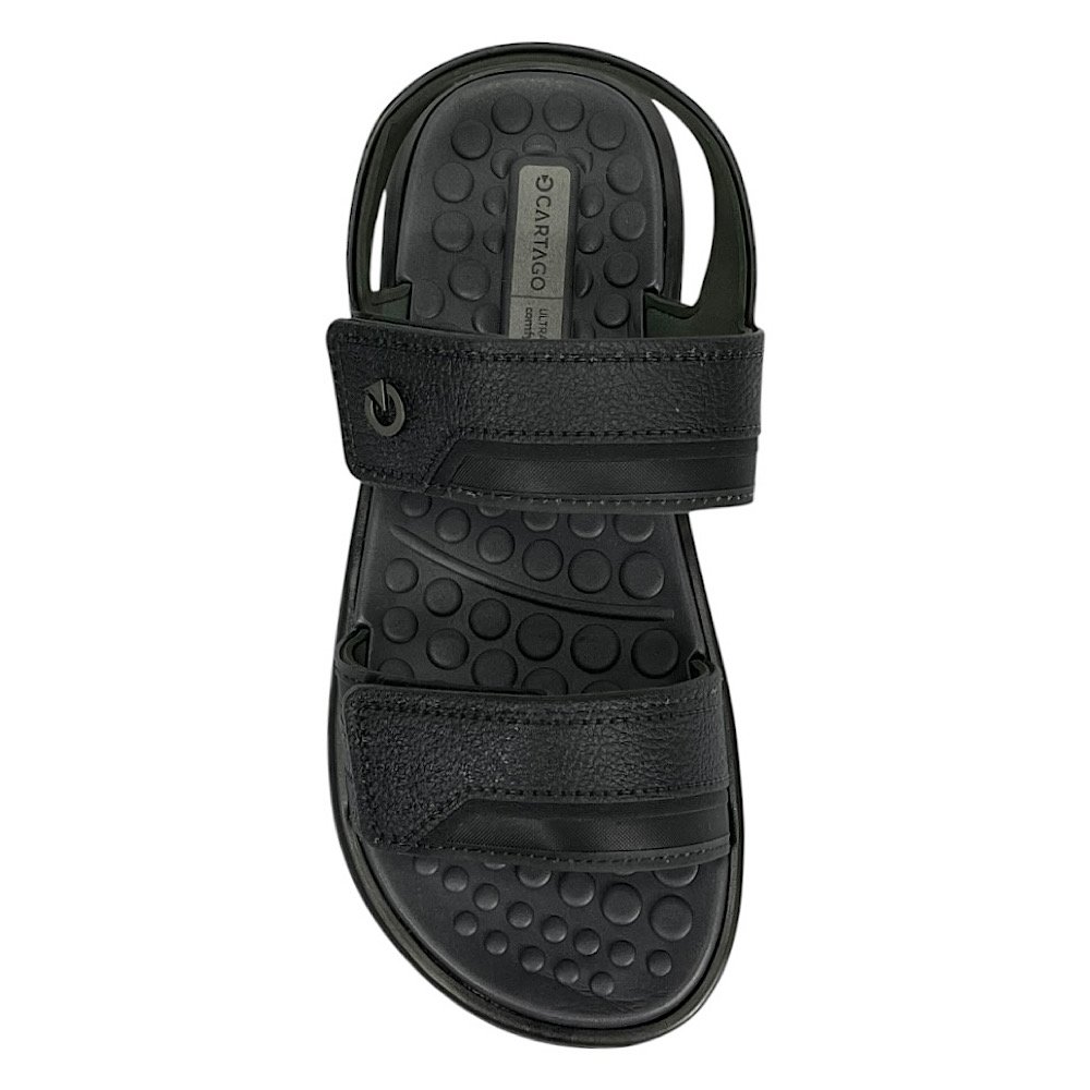 Sandália Cartago Veneto I Masculina 12481 Preto Preto 4