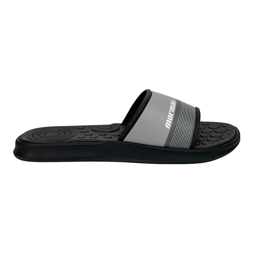 Chinelo Mormaii Quiver Pro 11406 Preto Preto/Cinza 2
