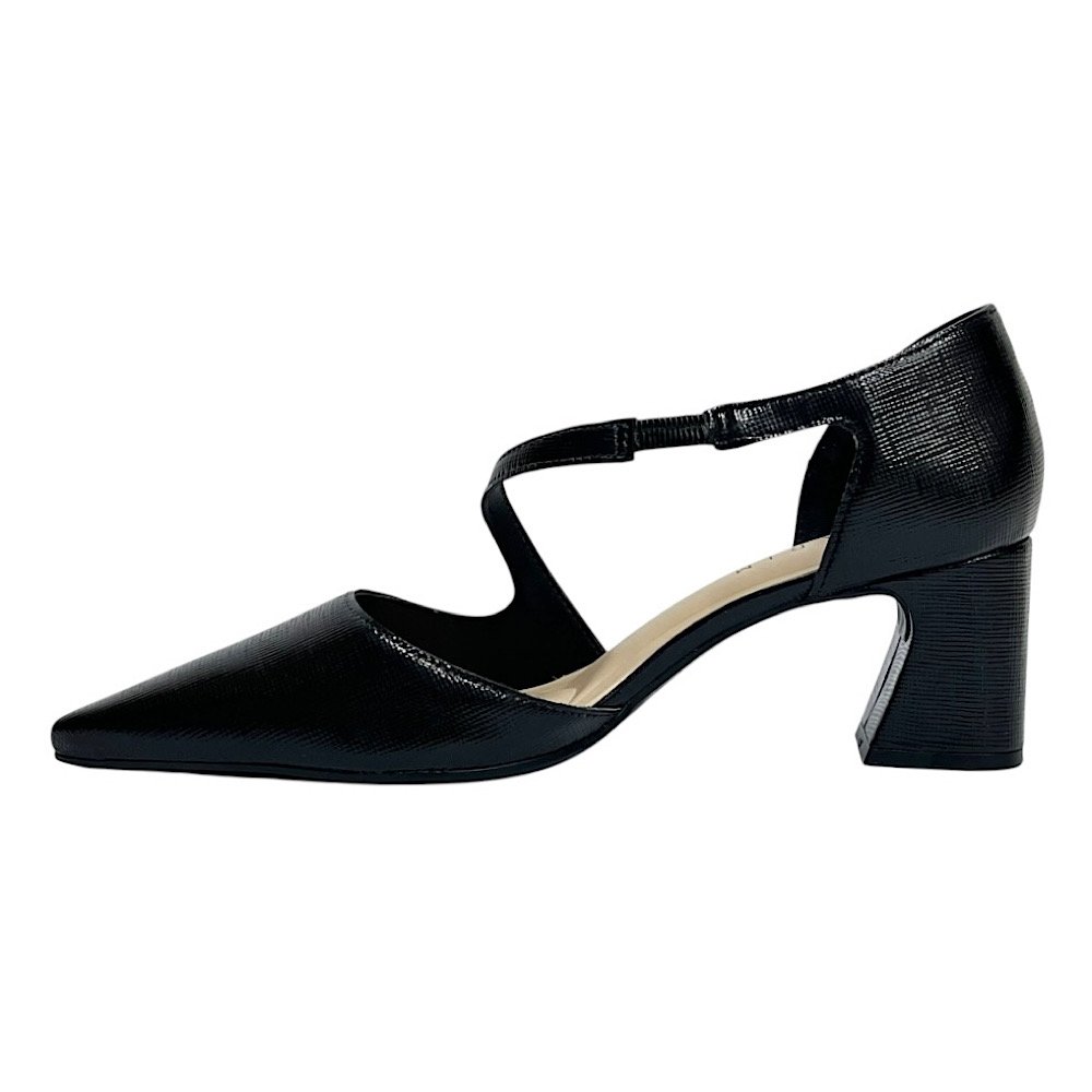 Sapato Ramarim Slingback Salto Bloco 2516233 Preto Preto 3