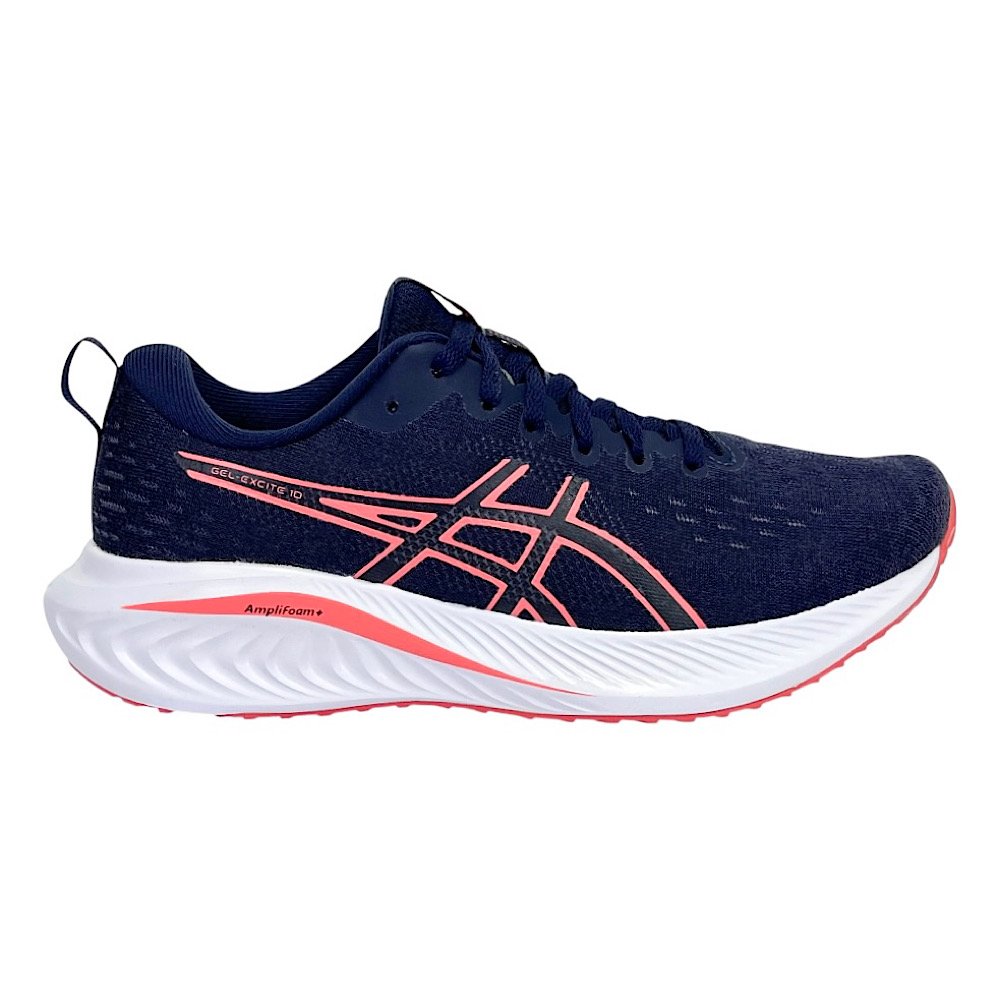 Tênis Asics Gel-Excite 10 Feminino 1012B709 Marinho Azul Marinho/Coral