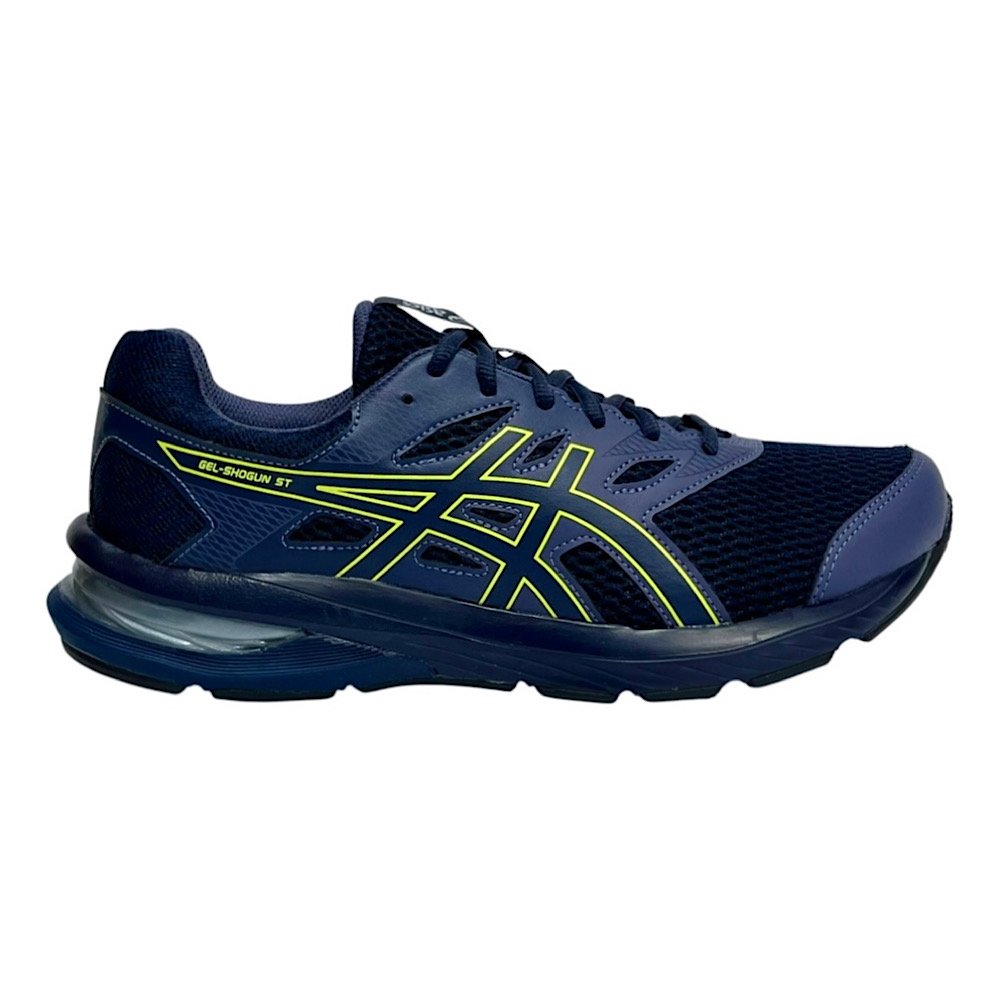 Tênis Asics Gel-Shogun ST Masculino 1201B041 Marinho/Lemon Spark