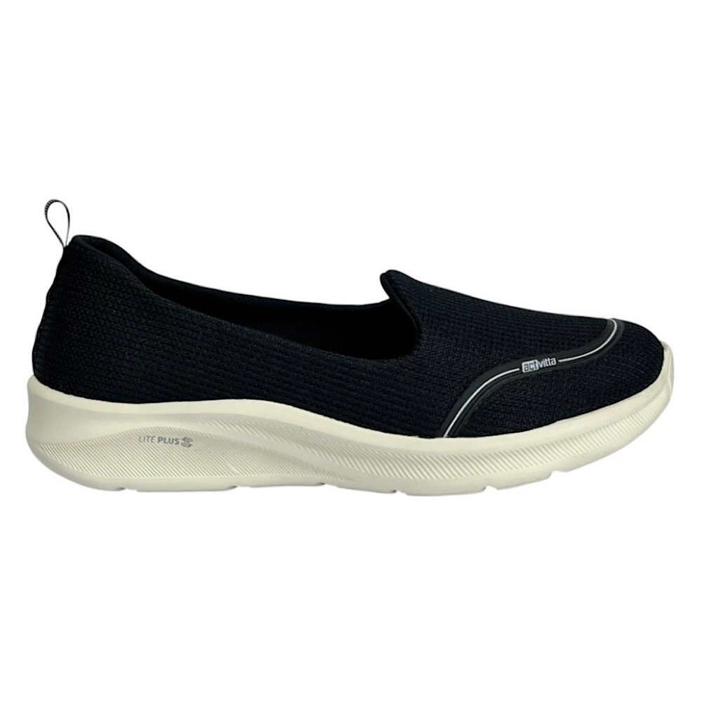 Tênis Actvitta Slip On Feminino 4853.100 Preto Preto 2