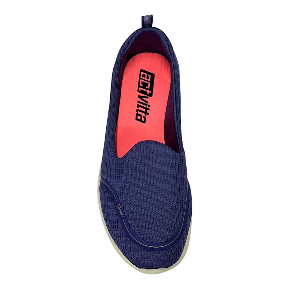 Tênis Actvitta Slip On Feminino 4853.100 Azul Cobalto Cobalto 4