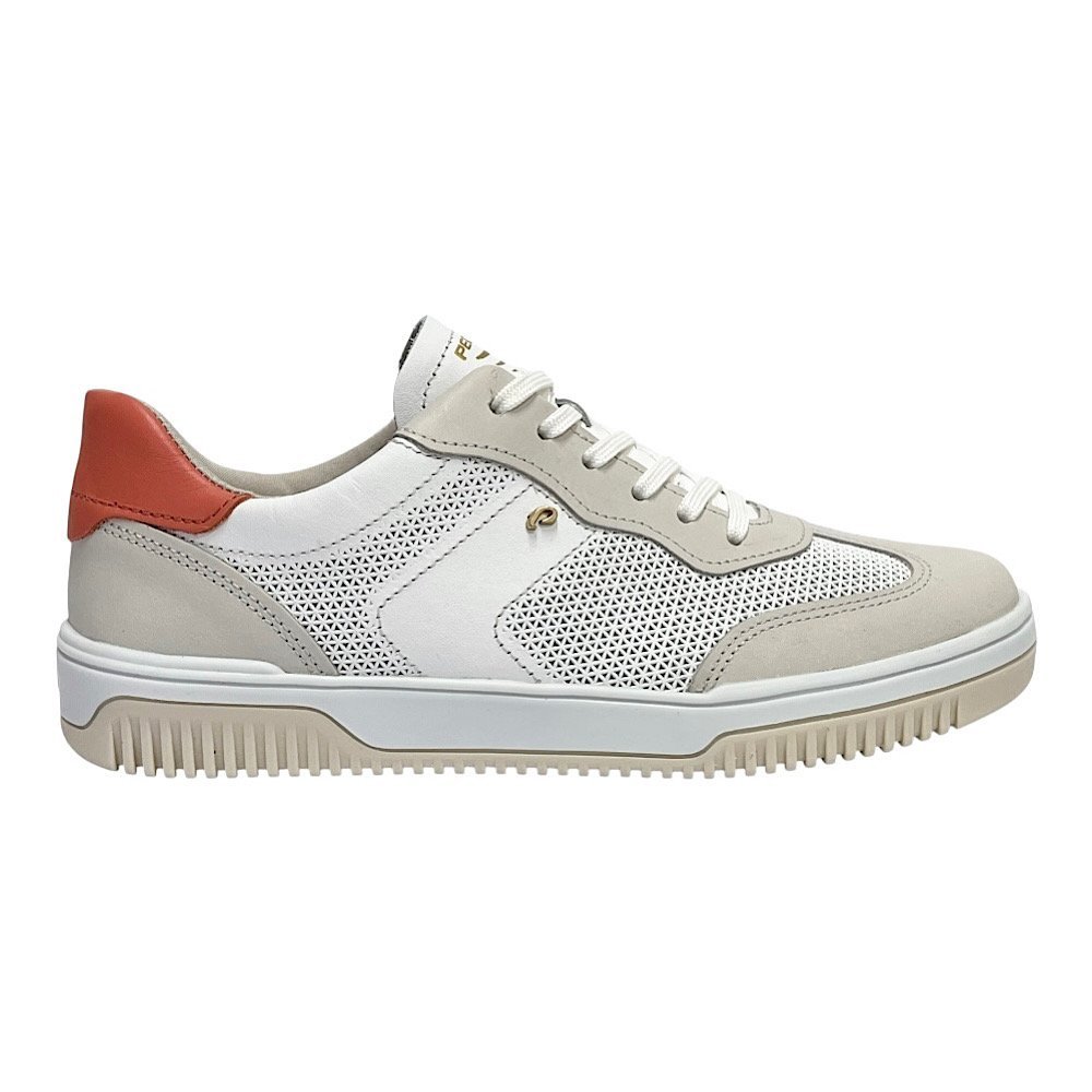 Tênis Pegada Feminino Couro 211805 Branco/Giz/Orange Branco 1