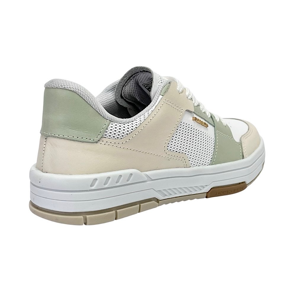 Tênis Pegada Feminino London em Couro 212602 Branco/Pistache Branco 5