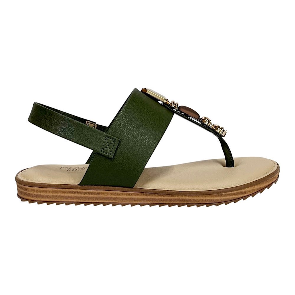 Sandália Modare Flat Ultraconforto 7141.120 Verde Oliva Verde 2