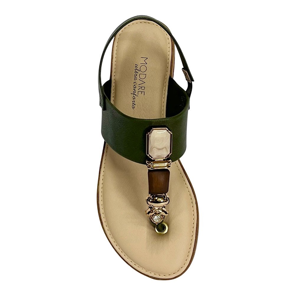 Sandália Modare Flat Ultraconforto 7141.120 Verde Oliva Verde 4