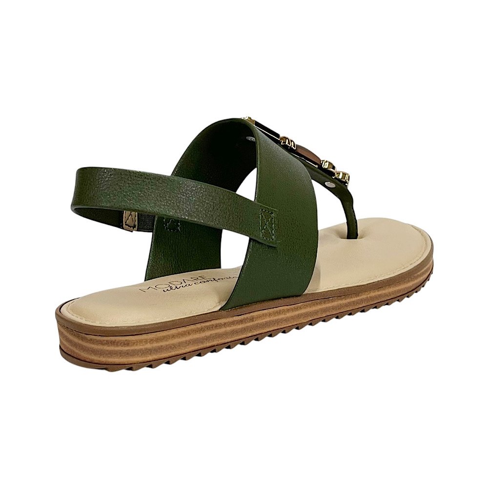Sandália Modare Flat Ultraconforto 7141.120 Verde Oliva Verde 5
