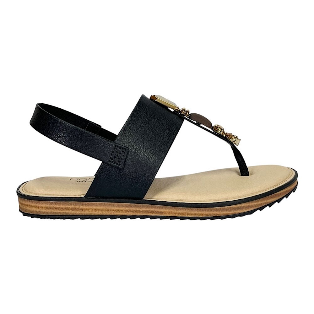 Sandália Modare Flat Ultraconforto 7141.120 Preto Preto 2