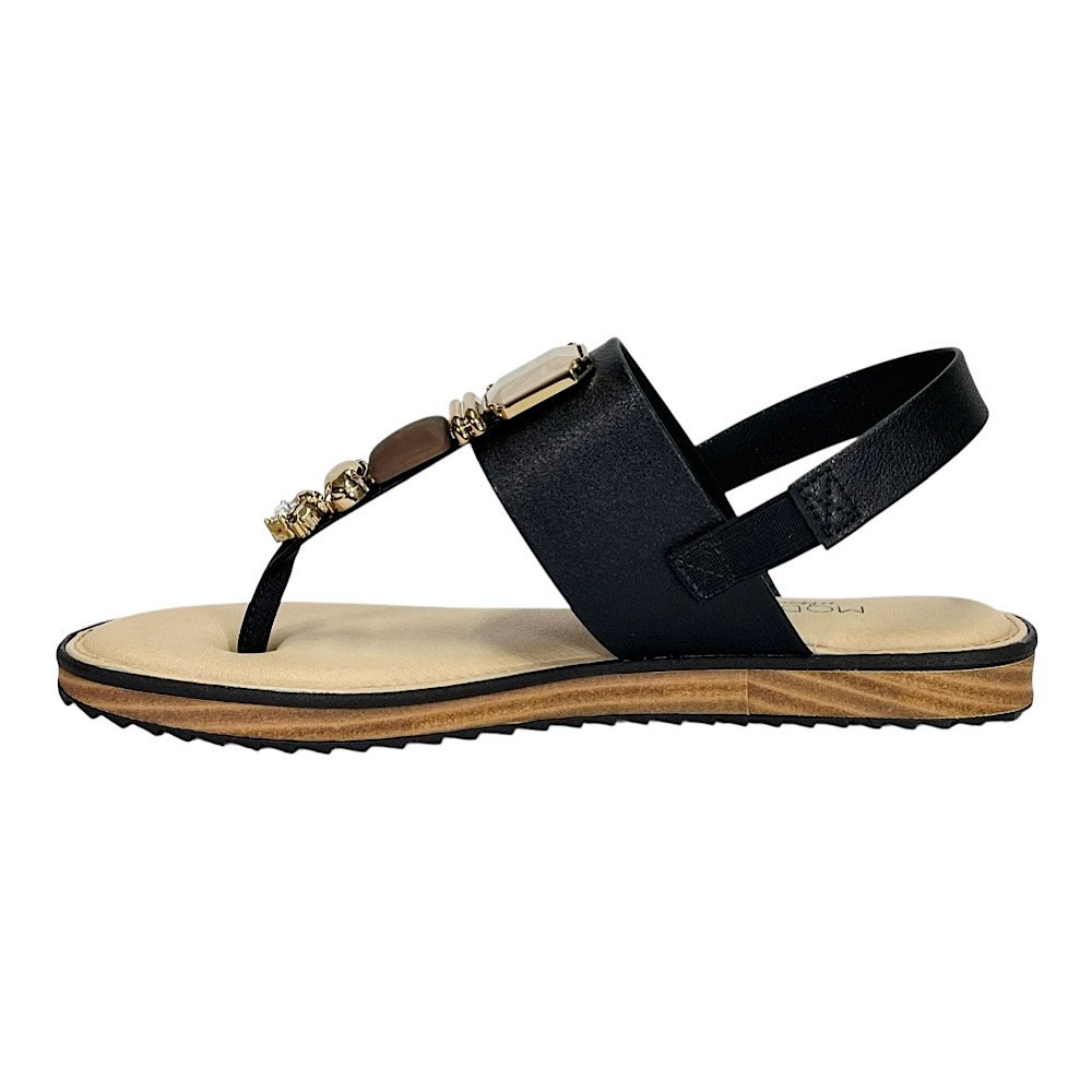 Sandália Modare Flat Ultraconforto 7141.120 Preto Preto 3