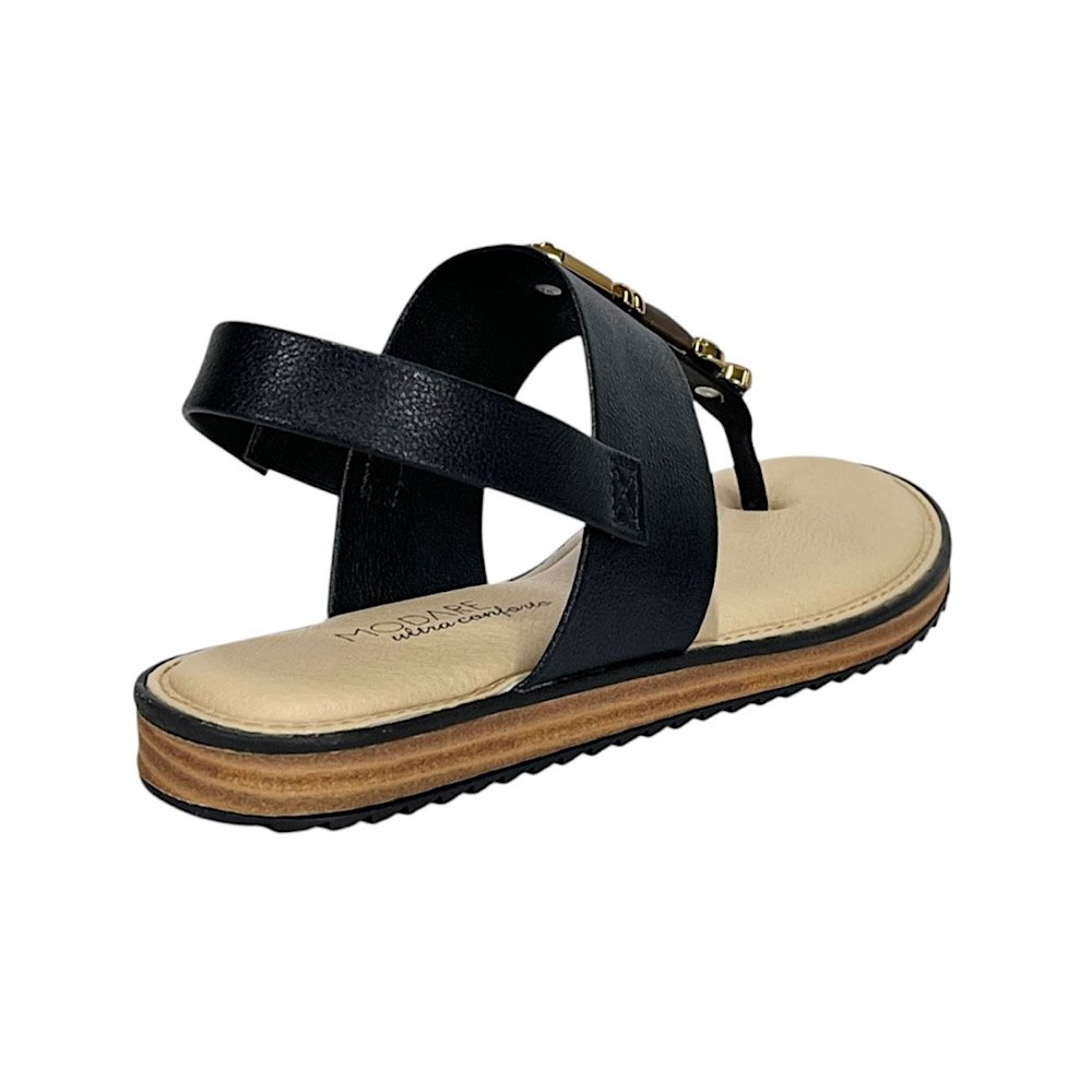 Sandália Modare Flat Ultraconforto 7141.120 Preto Preto 5