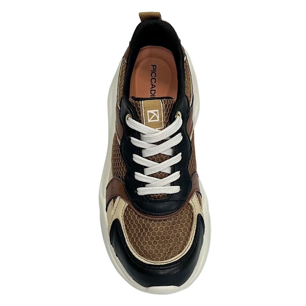 Tênis Piccadilly Sneaker Fascite 939020 Preto/Mascavo Preto/Mascavo 4