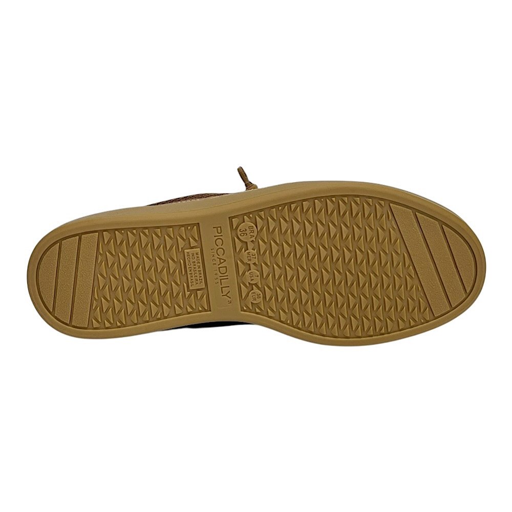 Tênis Piccadilly Beta Casual 985025 Mascavo/Off White Mascavo 6