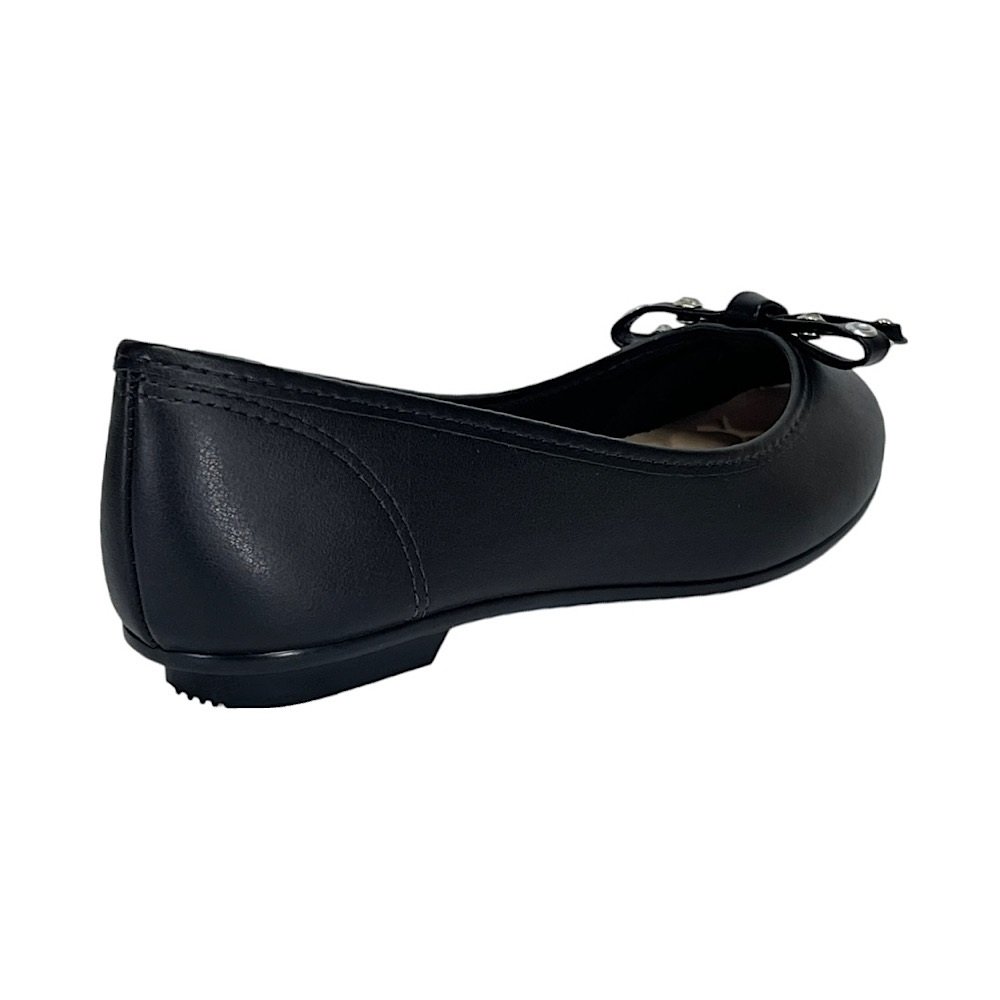 Sapatilha Moleca Bico Redondo 5027.1486 Preto Preto 5