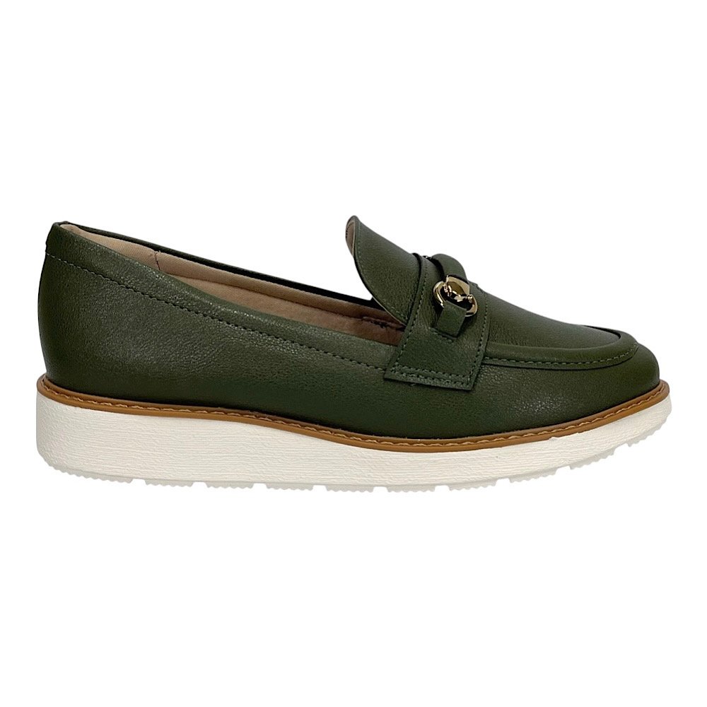 Sapato Modare Mocassim Ultraconforto 7400.103 Verde Oliva Oliva 2
