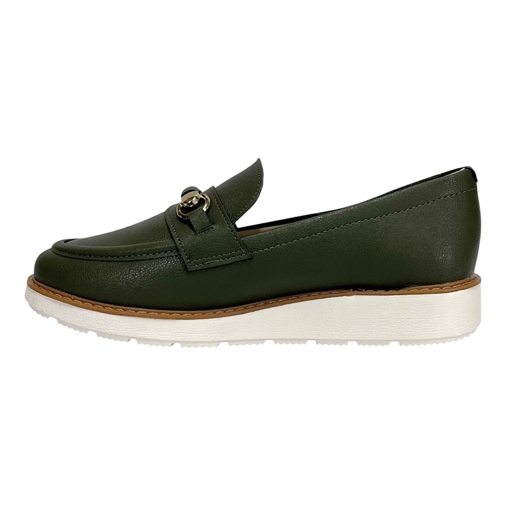 Sapato Modare Mocassim Ultraconforto 7400.103 Verde Oliva Oliva 3
