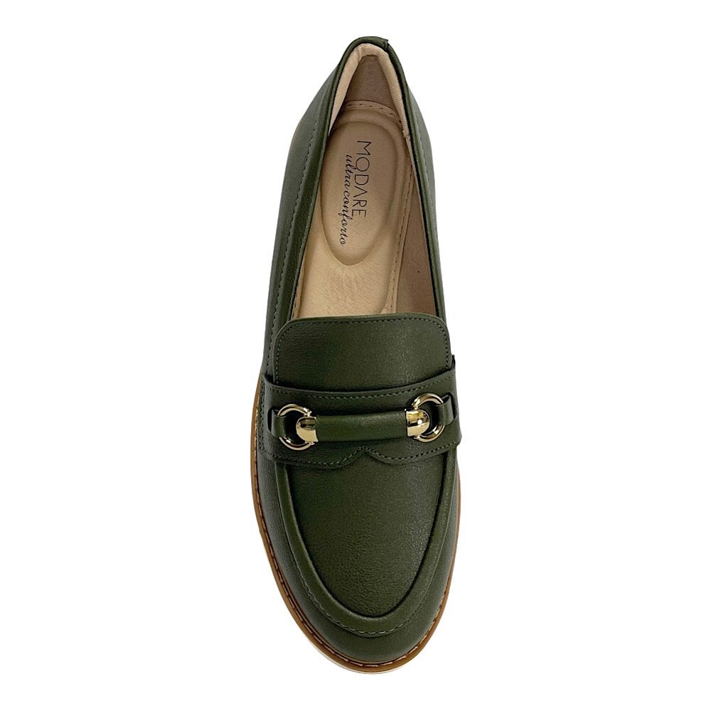 Sapato Modare Mocassim Ultraconforto 7400.103 Verde Oliva Oliva 4