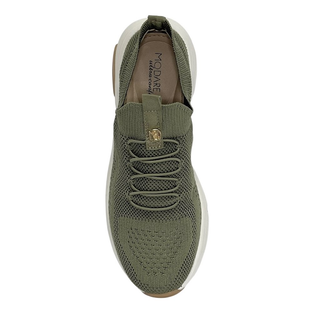 Tênis Modare Ultraconforto Knit 7401.105 Verde Sálvia Verde 4
