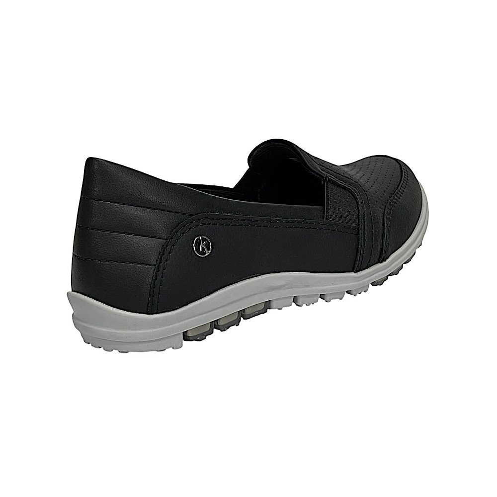 Tênis Kolosh Feminino Slip On C0527A Preto Preto 5