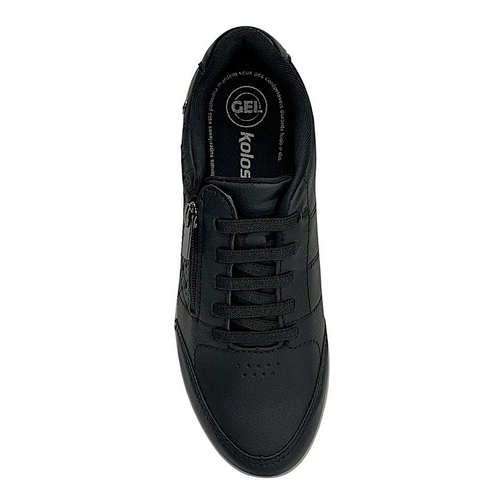 Tênis Kolosh Casual Feminino Gel C3675 Preto Preto 4