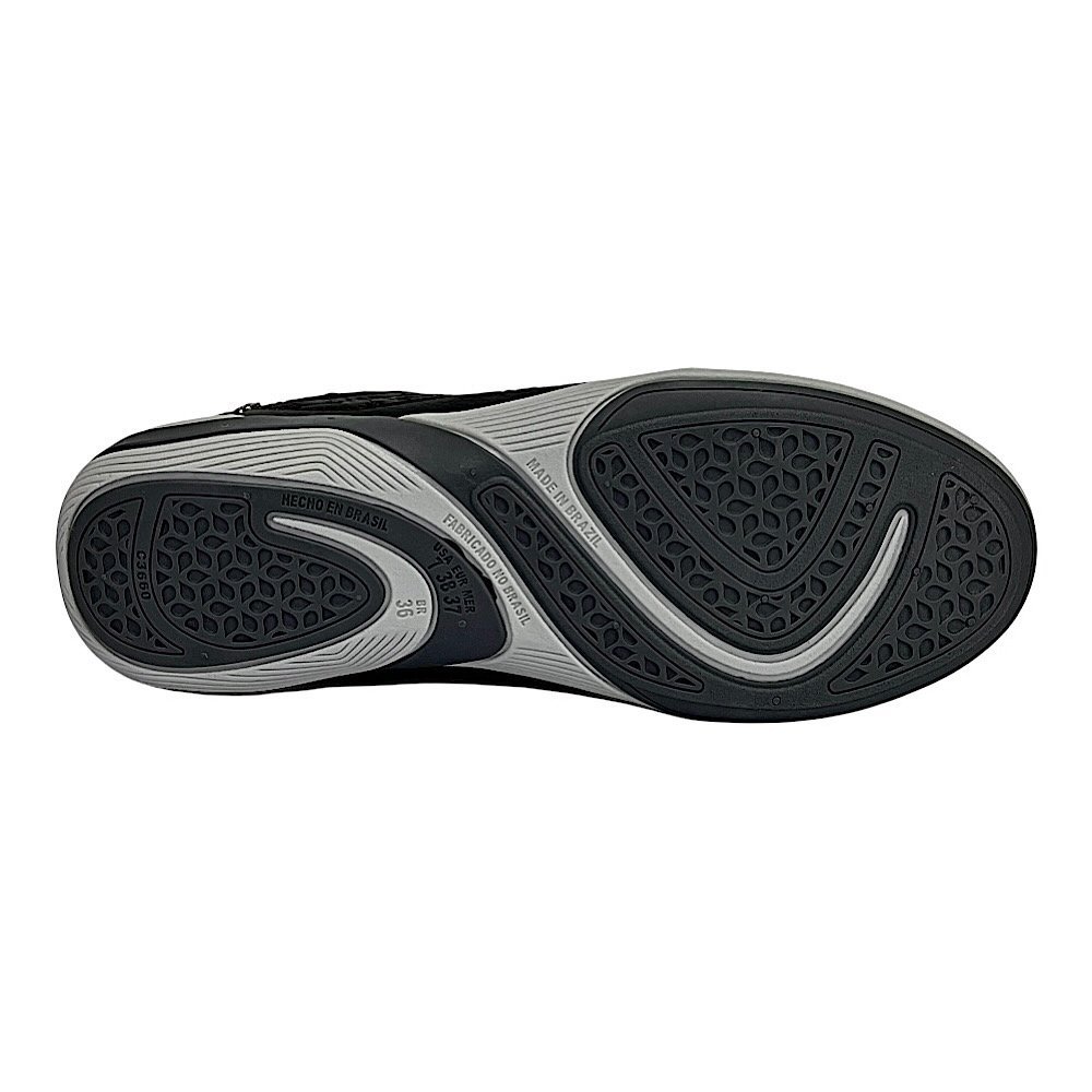 Tênis Kolosh Casual Feminino Gel C3675 Preto Preto 6