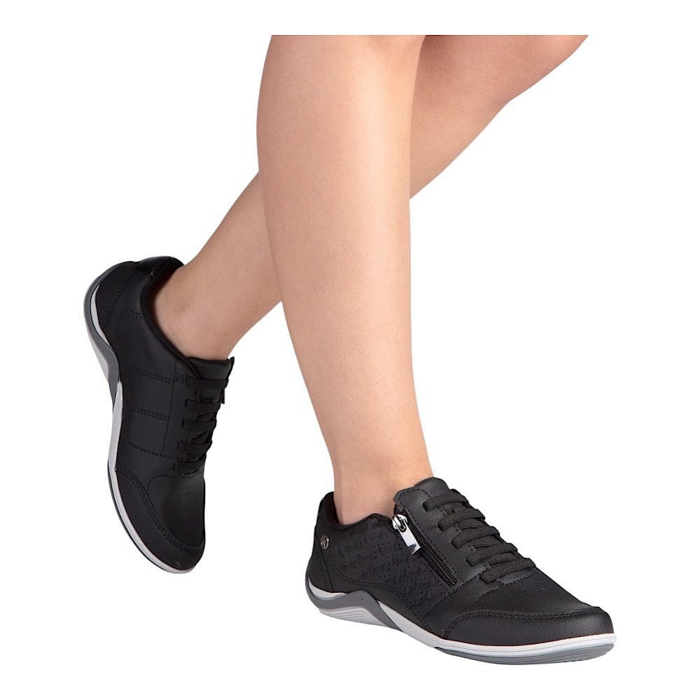 Tênis Kolosh Casual Feminino Gel C3675 Preto Preto 7