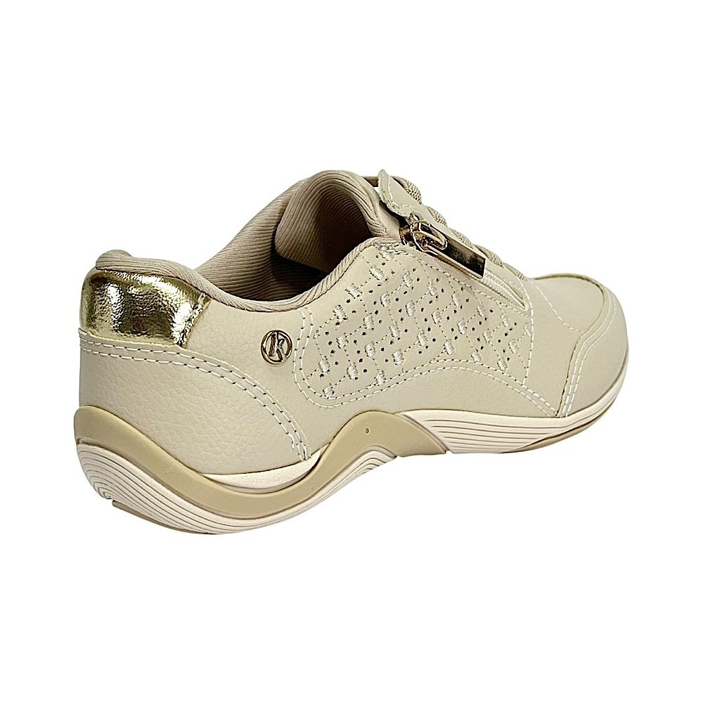 Tênis Kolosh Casual Feminino Gel C3675 Bege Tule Tule 5